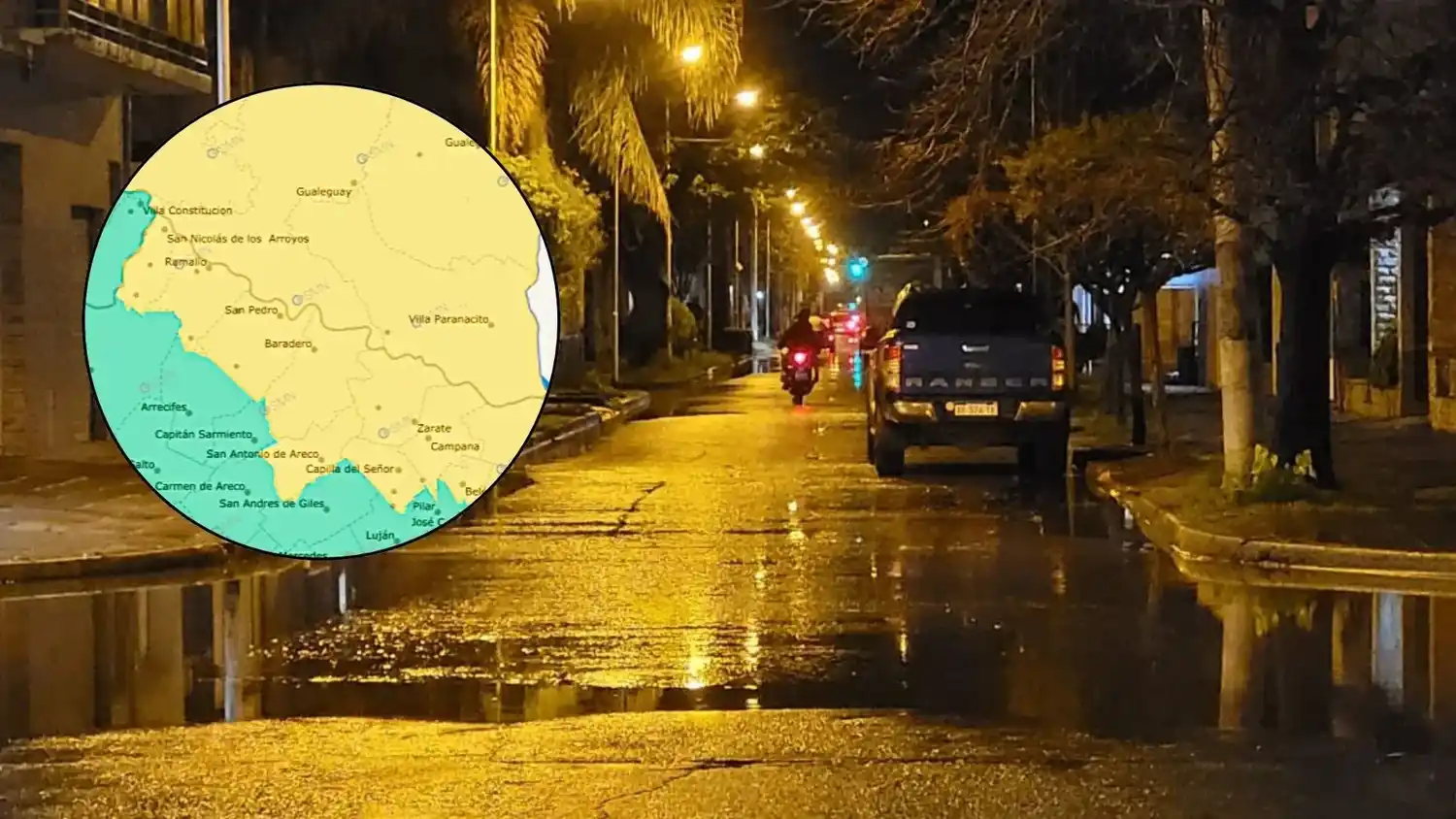 La alerta amarilla incluye el norte de la provincia. Rige para la noche de este sábado y madrugada del domingo.