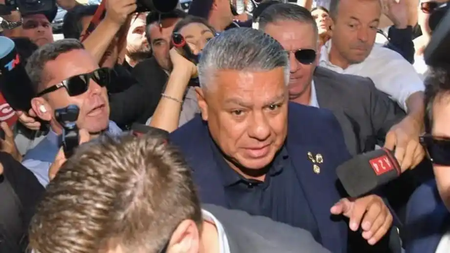 Claudio Tapia se presentó este jueves a declarar.