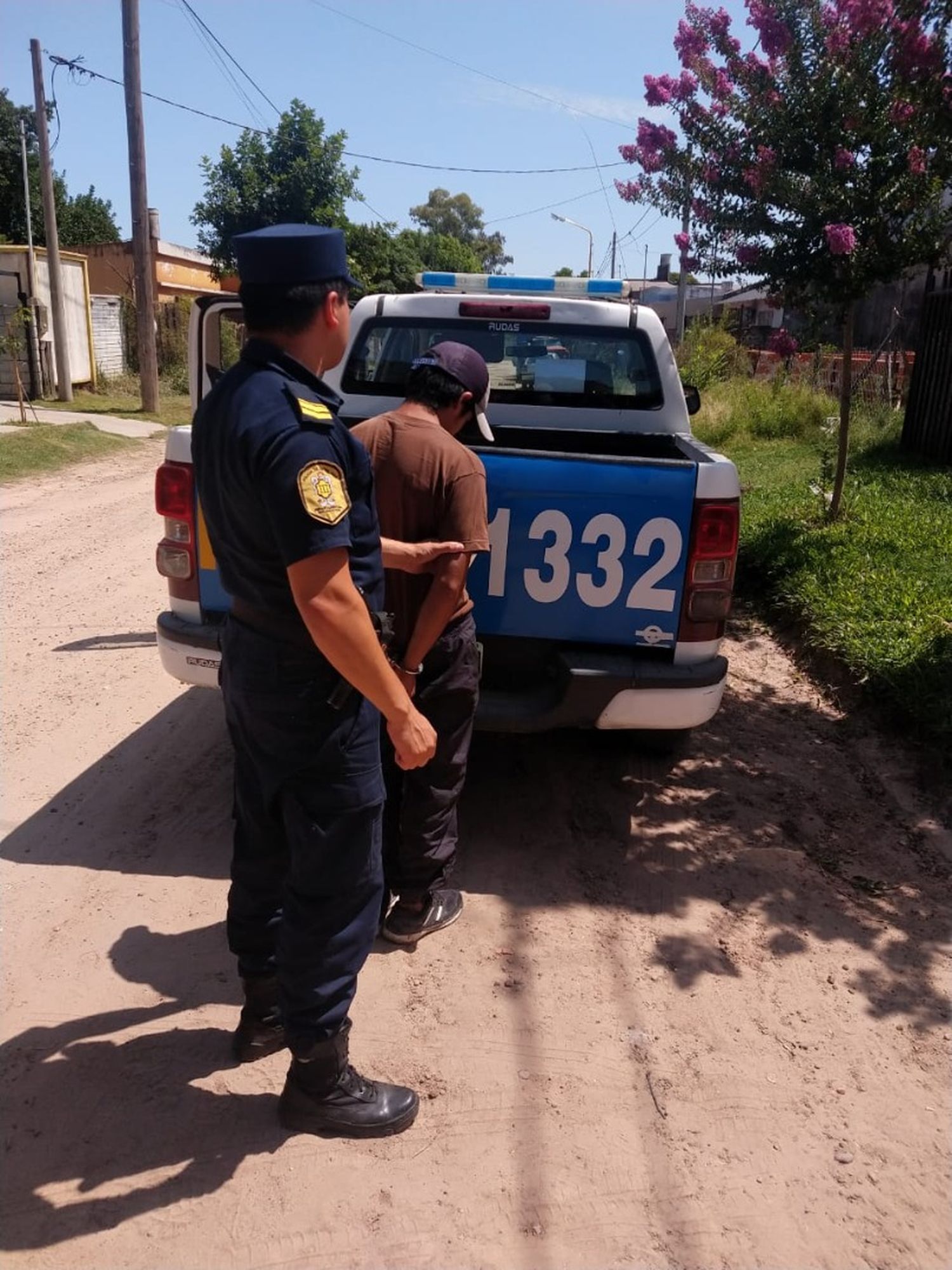 Detenido en obra en construcción