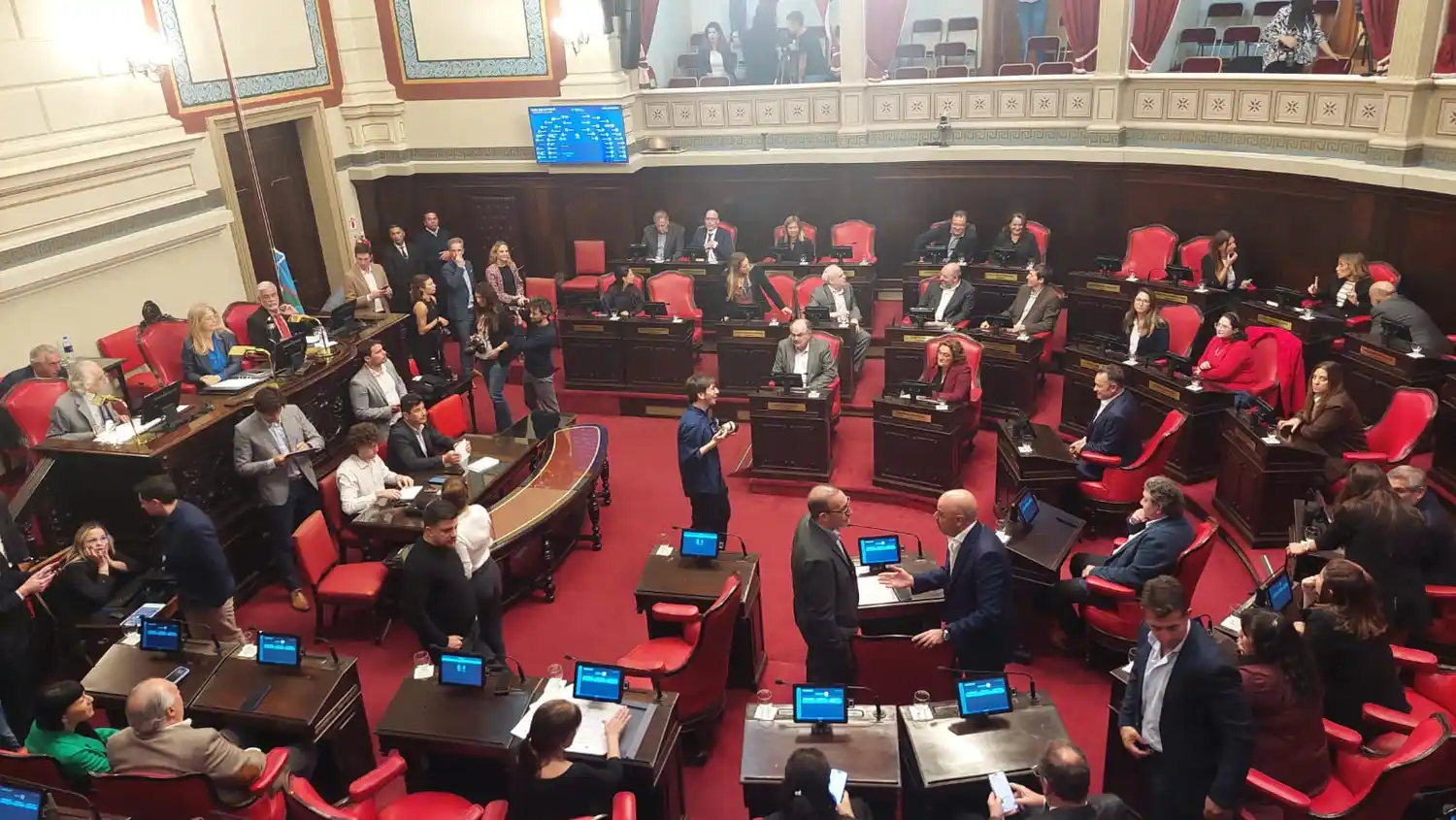 Sesión en el Senado bonaerense. (Foto de Archivo LN1).
