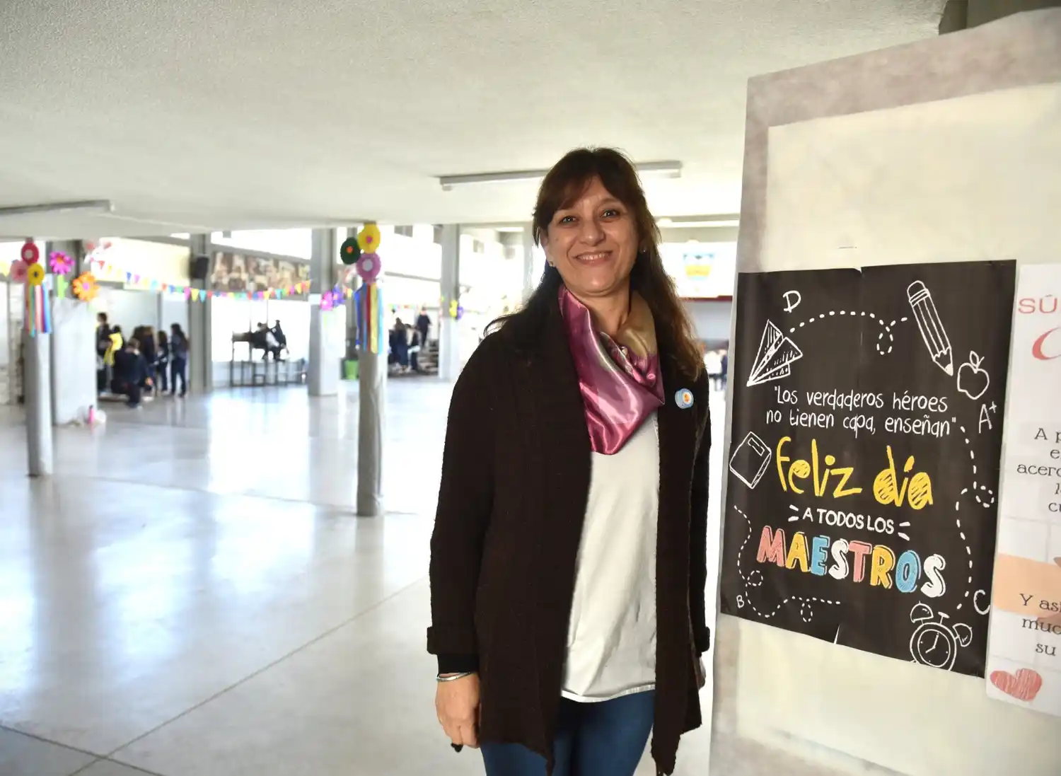 La "seño" Miryan Montoya.