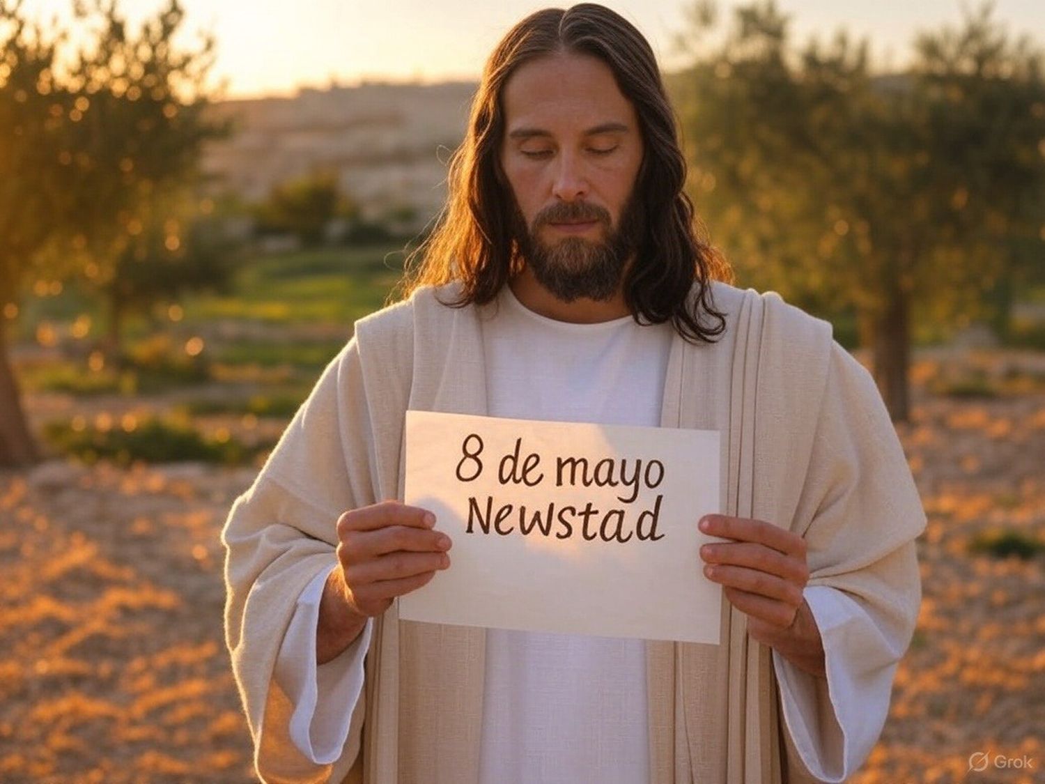 Santoral. Francisco, leyendo el Santoral del 8 de mayo.