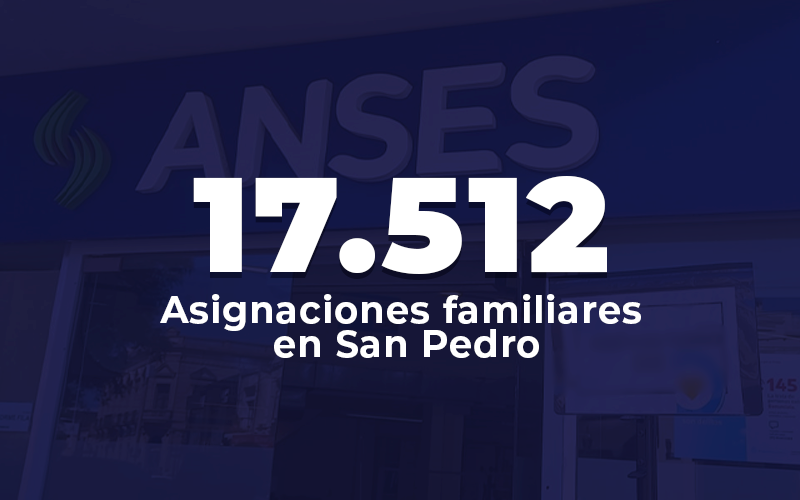 Anses: son 17.512 las asignaciones familiares en San Pedro