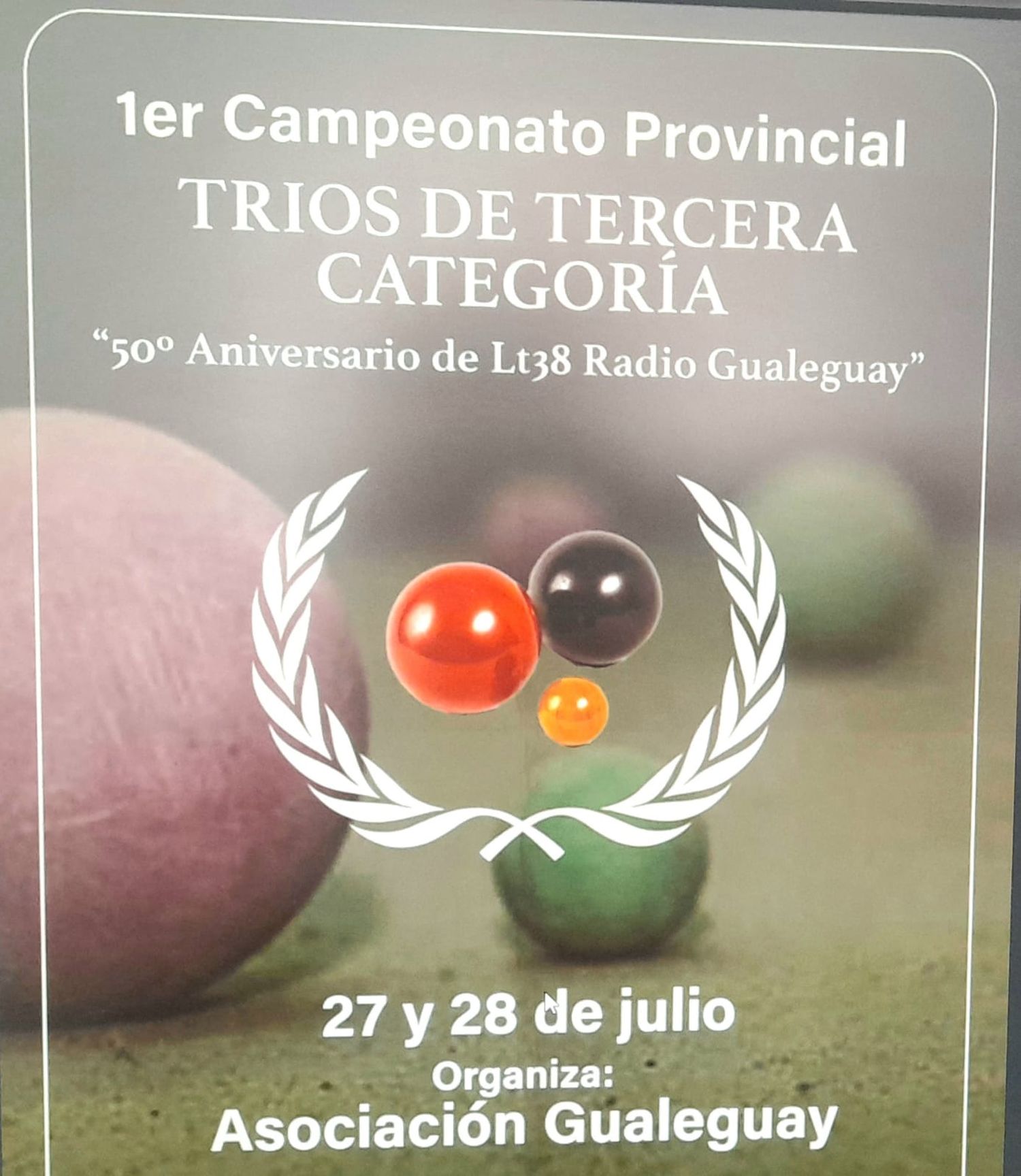 Se disputará un espectacular torneo
Provincial de 3a. Categoría en Gualeguay