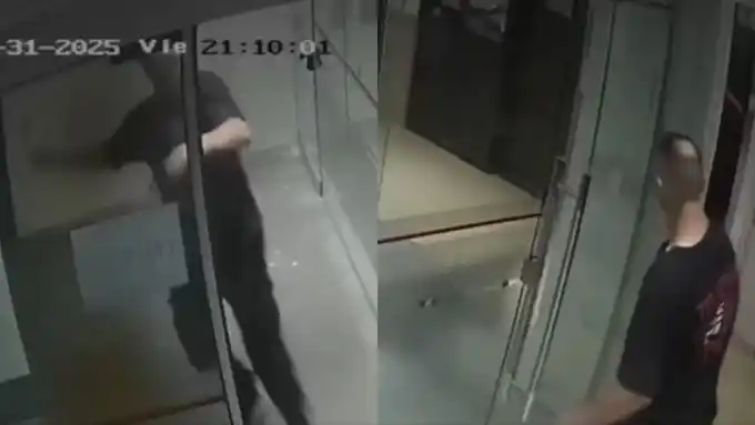 Retiró a su madre sin el alta, amenazó a empleados y destrozó el hall a fierrazos