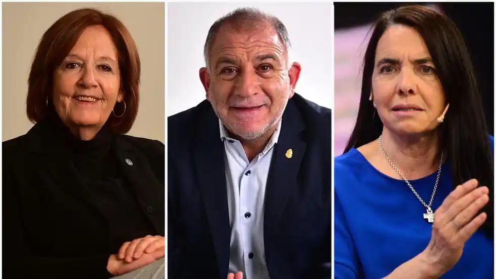 Vigo, Juez y Álvarez Rivero rechazaron el ajuste salarial en el Senado. (Foto: La Voz del Interior)