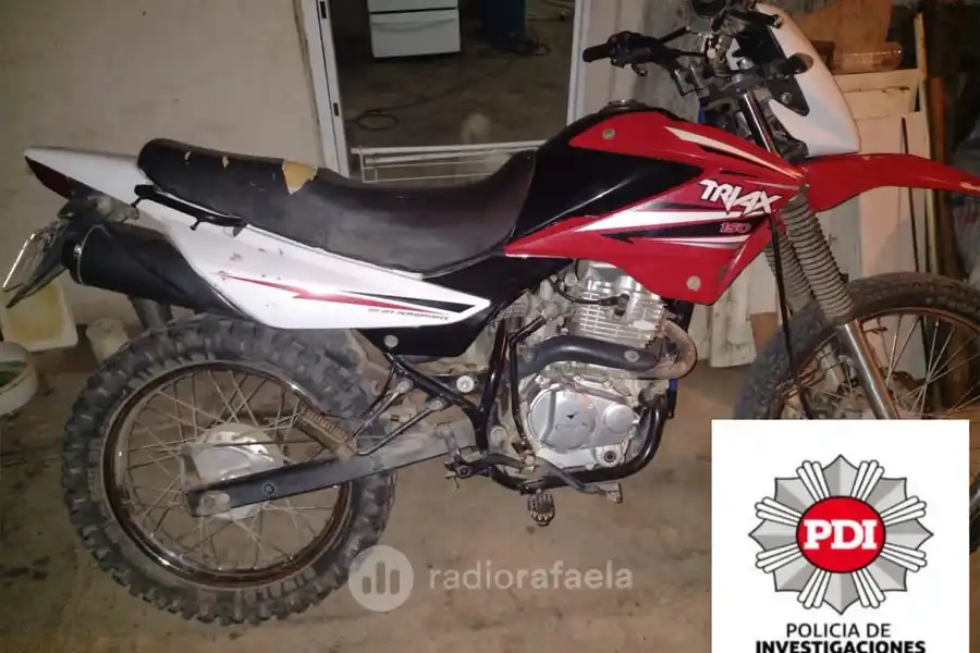 Con la traba violentada, hallaron una moto que había sido robada a comienzos de la semana