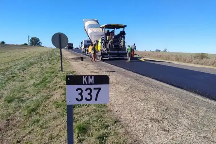 Gualeguay como eje de obras viales: avanzan los trabajos en la Ruta Nacional 12