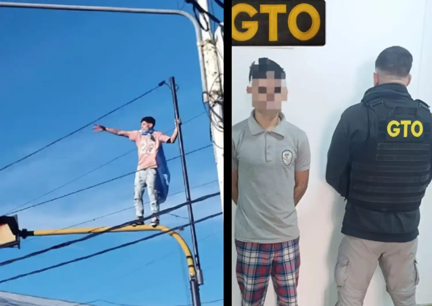 El joven fue trasladado a la Comisaría.