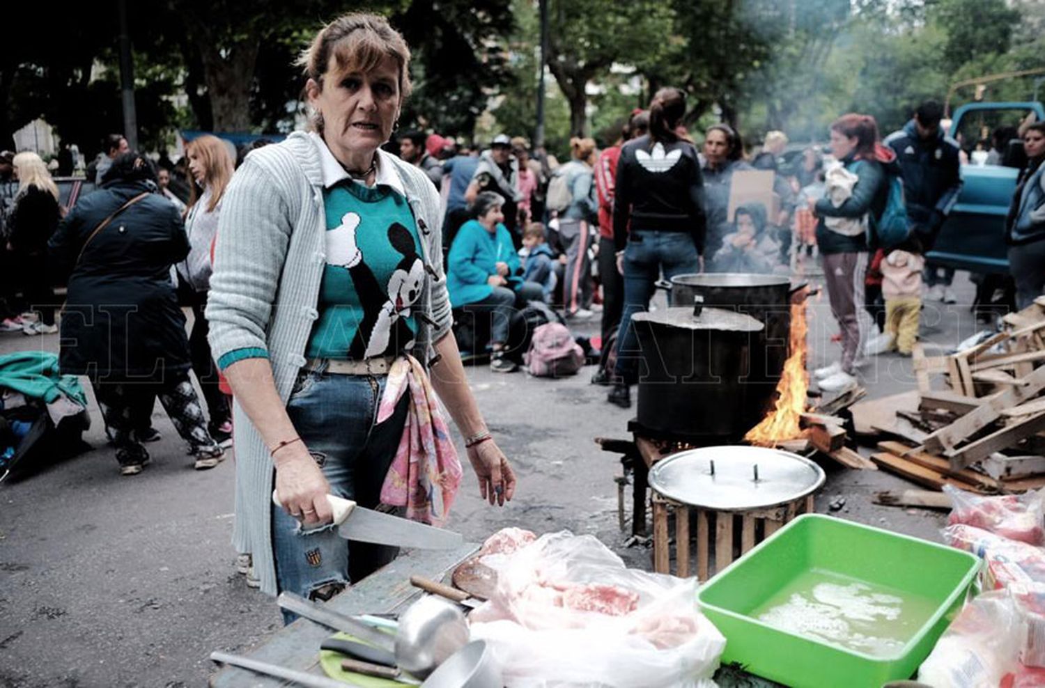 Nueva protesta frente al Municipio: "La lucha nos da la confianza de conseguir cosas"