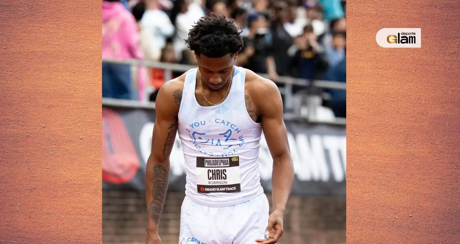 El vestuario del atleta le jugó una mala pasada (Foto: IG Chris Robinson)