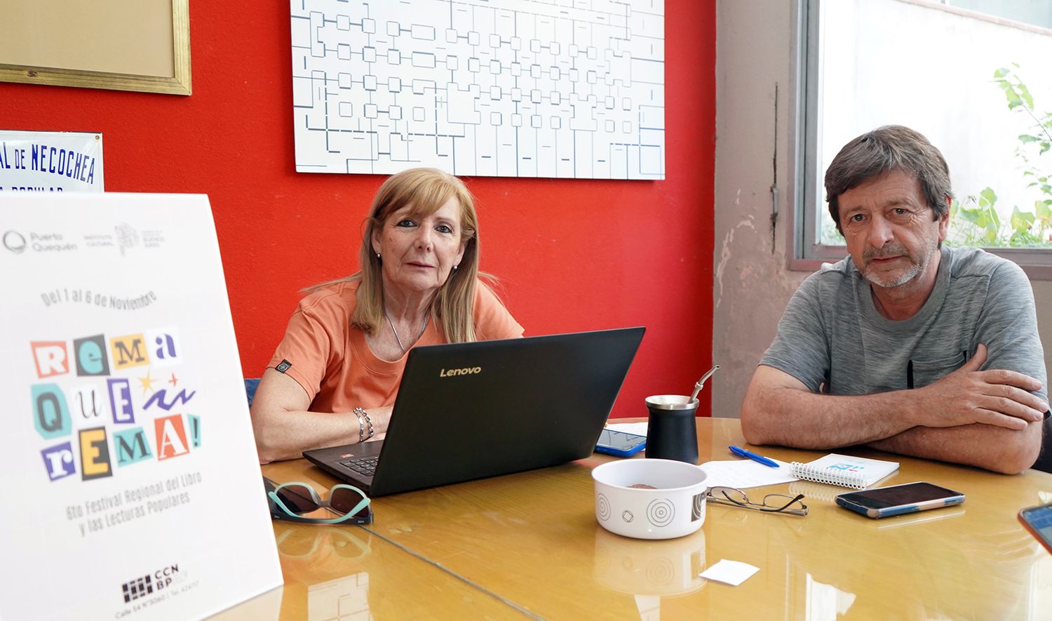 Mónica Martínez y Alberto Franco dieron detalles de la Feria del Libro