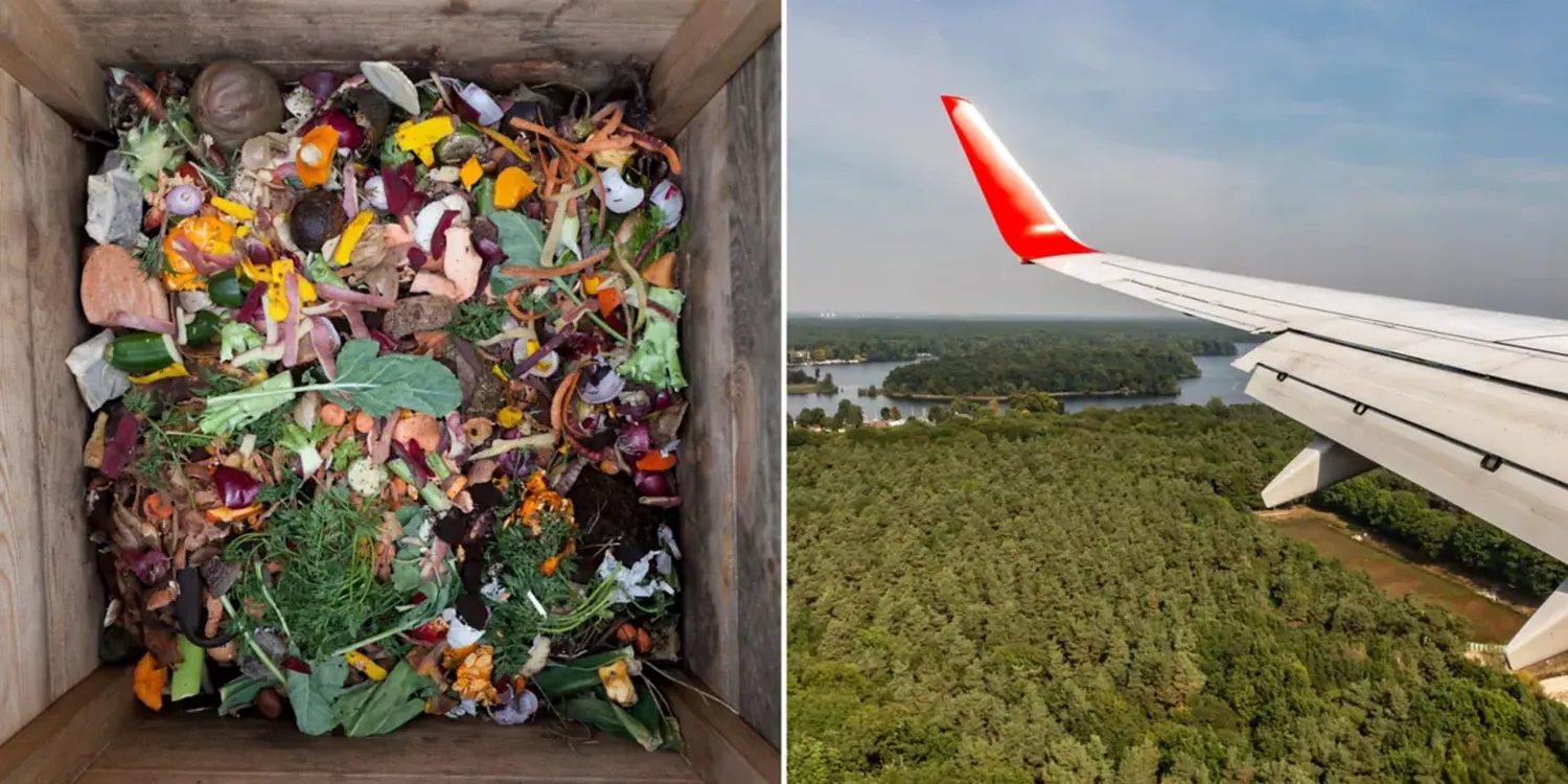 Cómo la basura y el desperdicio de alimentos podrían ayudar a impulsar los aviones