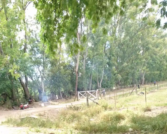 Tranquera en un camino