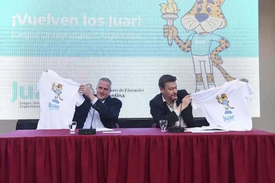 El ministro de Educación, Jaime Perczyk, presentó días atrás los Juegos Universitarios Argentinos (JUAR).