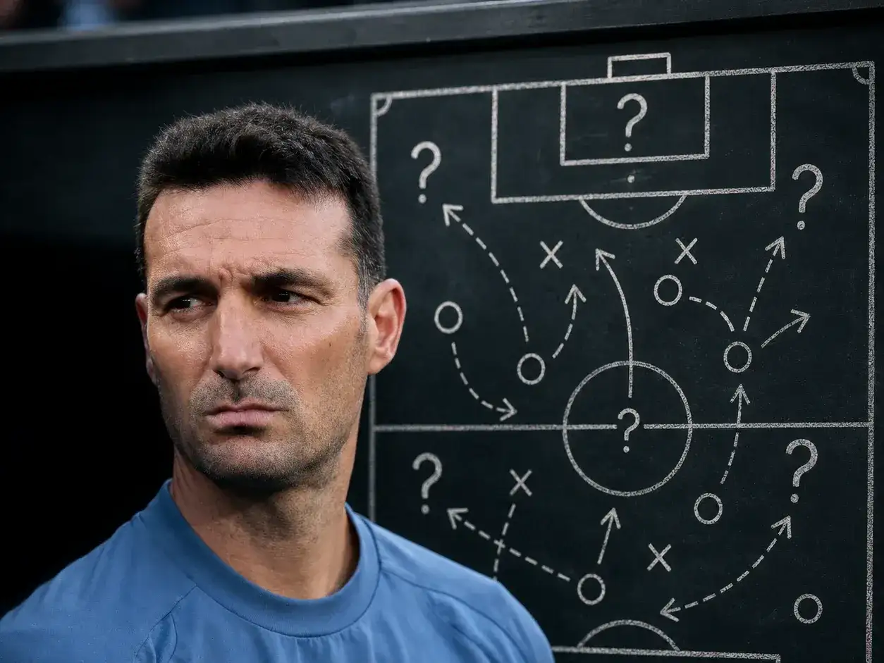 Scaloni define su plan para el encuentro contra Inglaterra.