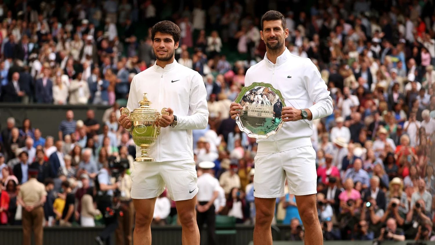 Carlos Alcaraz y Novak Djokovic, los finalistas