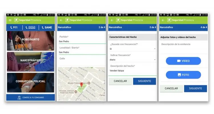 “Seguridad Provincia”, la aplicación del Gobierno de Vidal para denunciar por celular