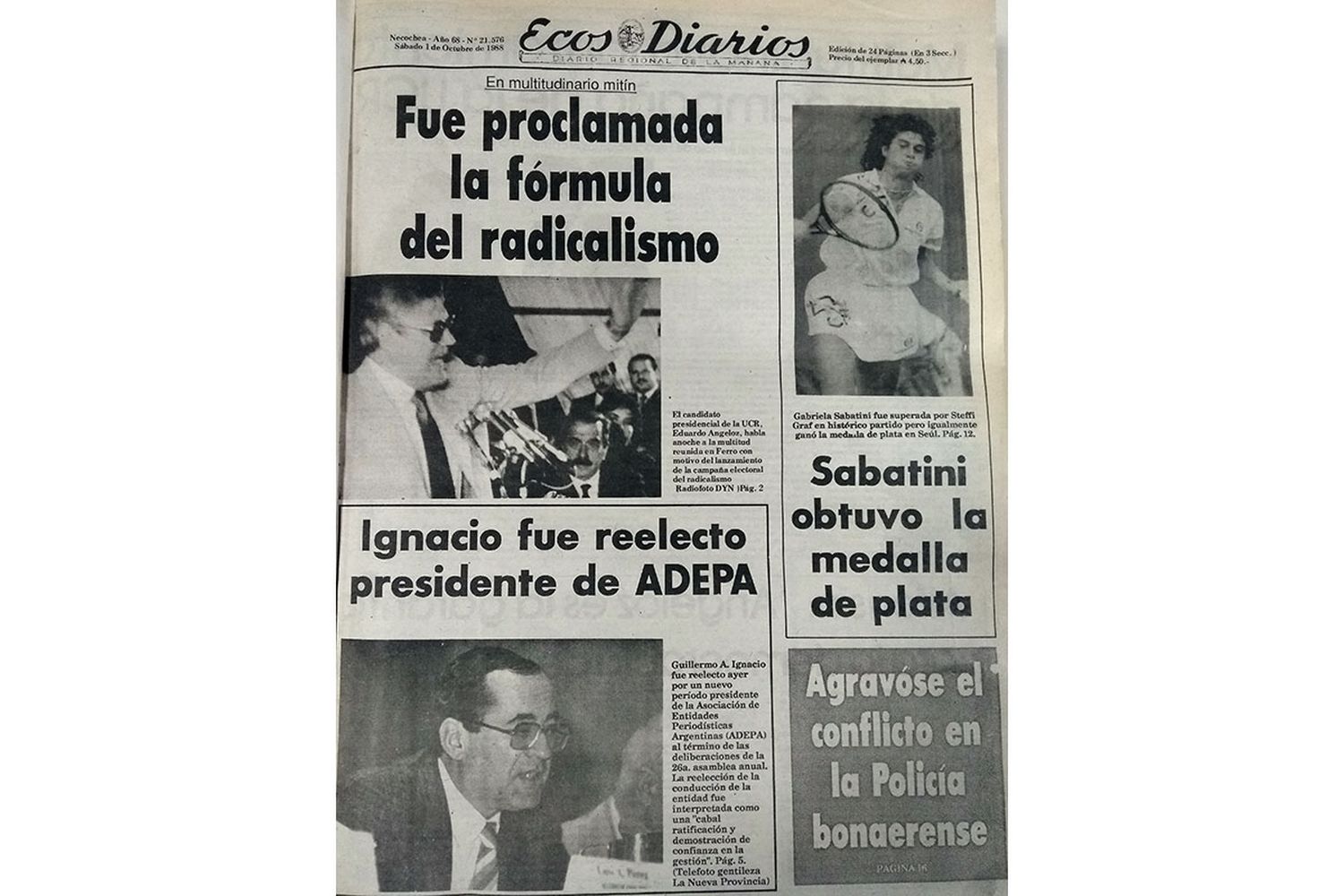 Sábado 1º de octubre de 1988