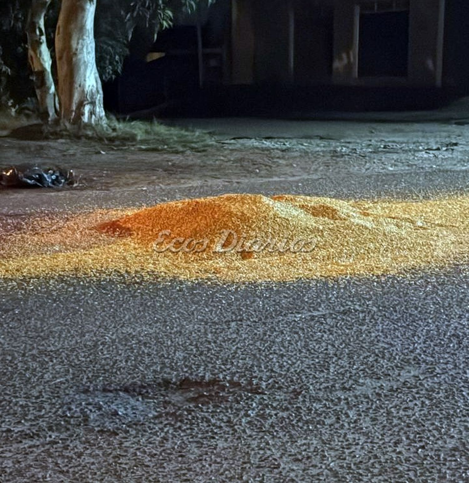 Un camión perdió parte de su carga