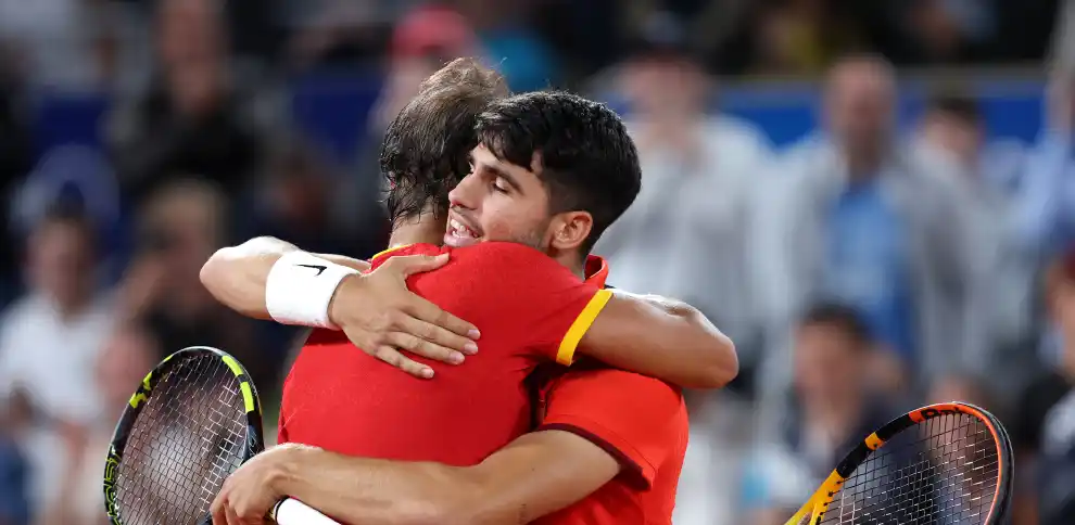 Nadal y Alcaraz derrotarón a Griekspoor y Koolhof, en los dobles de tenis en los JJ.OO. de París 2024