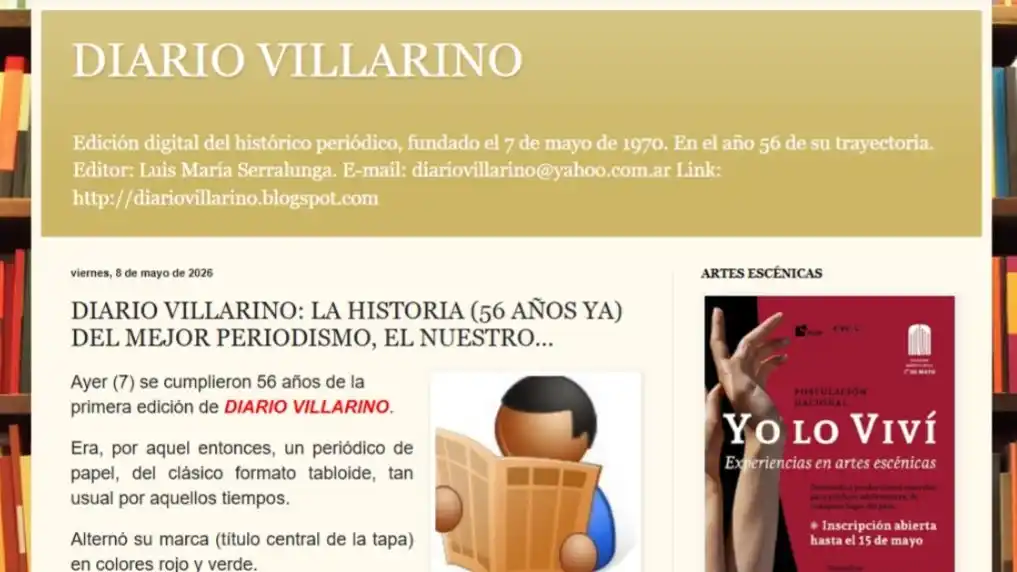 "Hacer periodismo del bueno": el mensaje de Diario Villarino al cumplir 56 años de historia