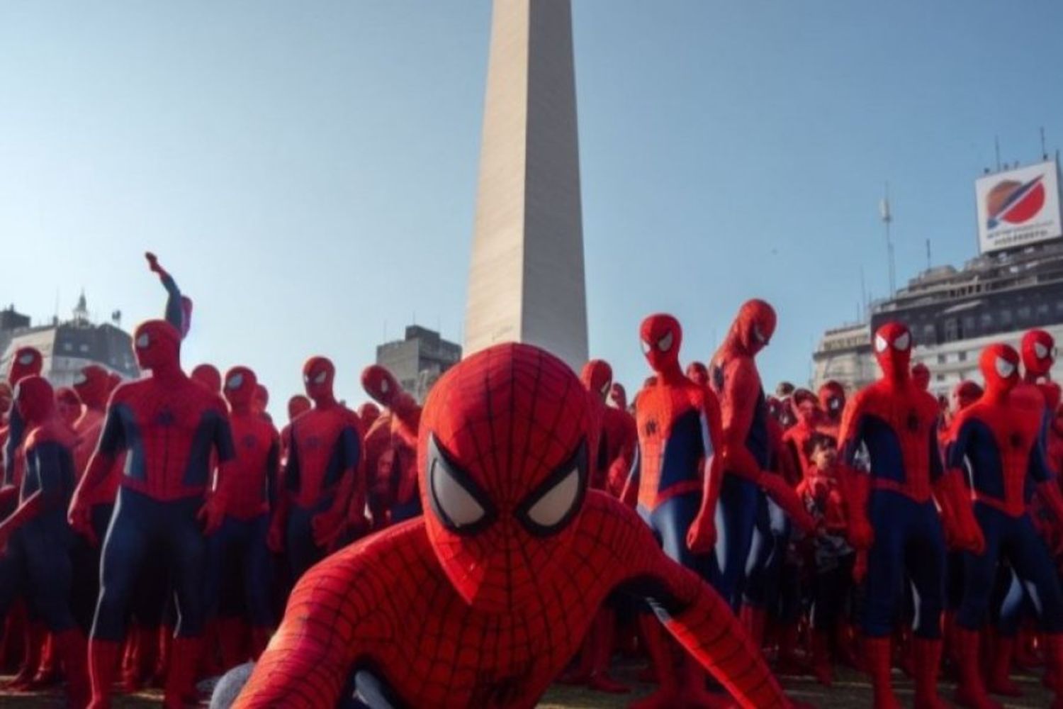 La insólita convocatoria de fanáticos de Spider-Man en el Obelisco que busca ser récord mundial