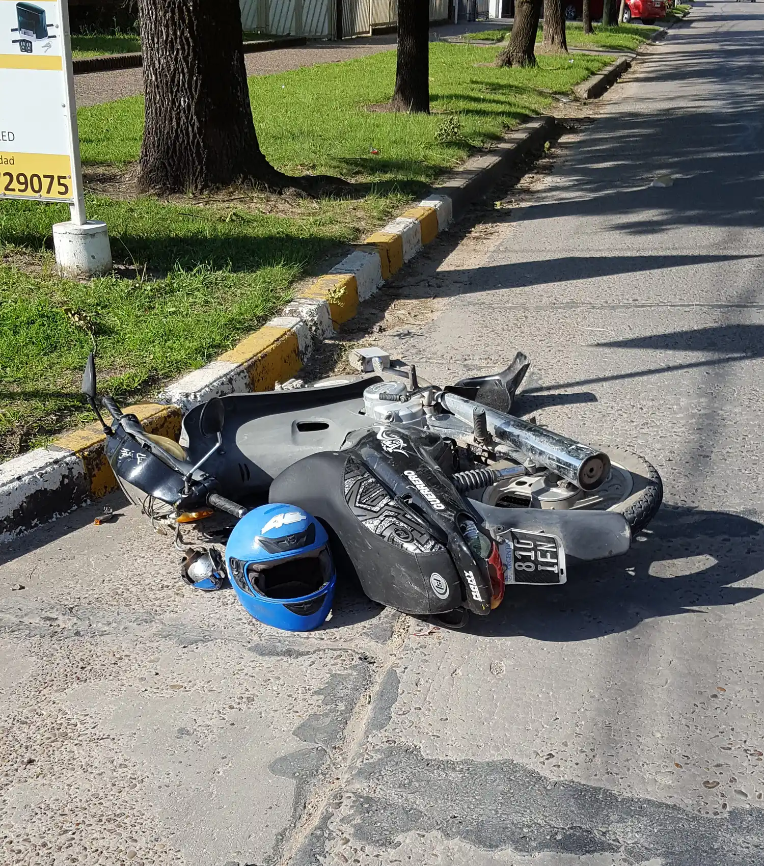 Choque en Rivadavia y Belgrano