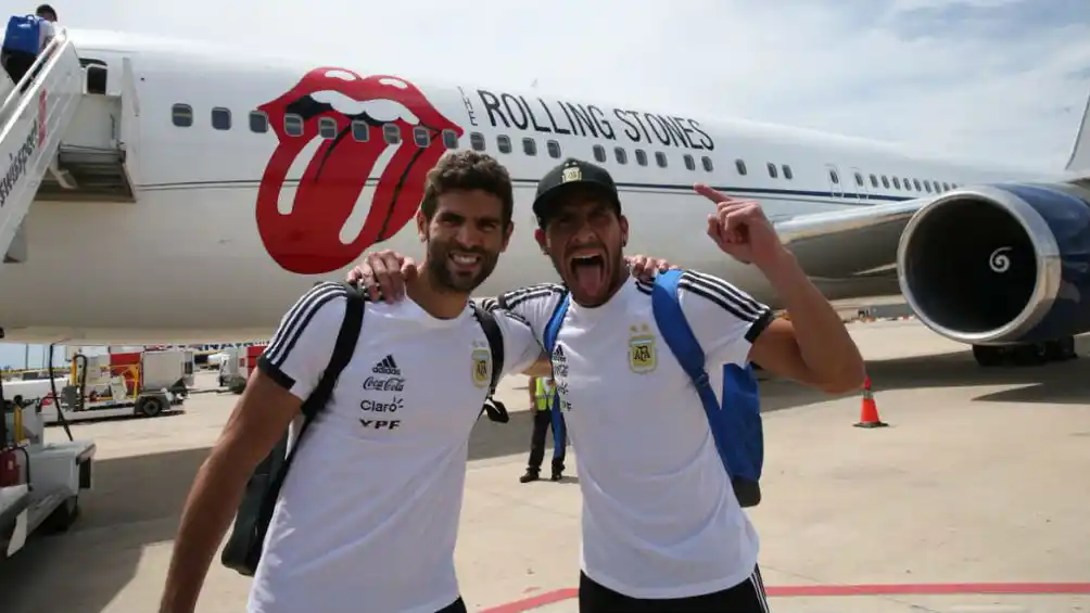 La selección argentina arribó a Moscú