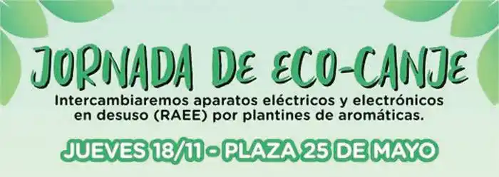 ECO canje en plaza 25 de Mayo