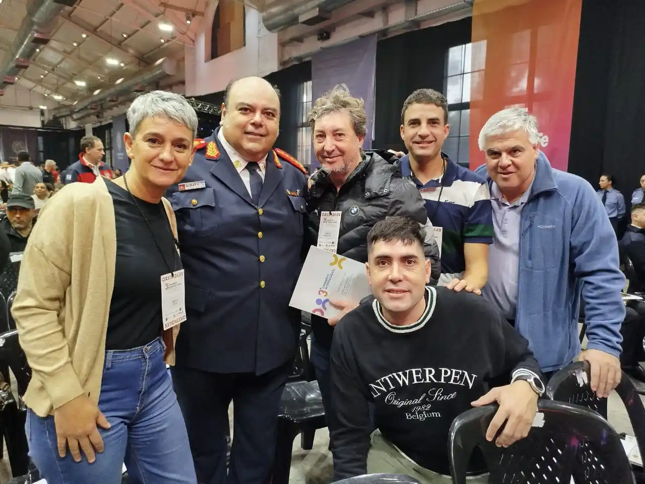 La comitiva venadense que formó parte del encuentro.