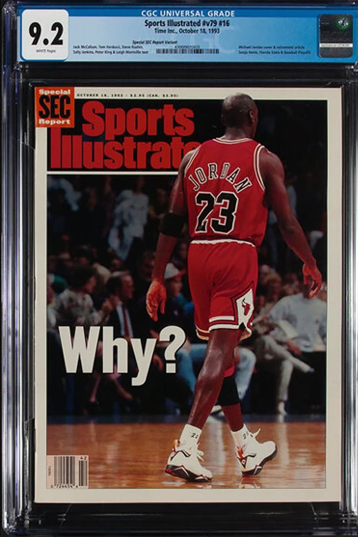La portada de Sports Illustrated con la camiseta subastada (Heritage Auctions)
