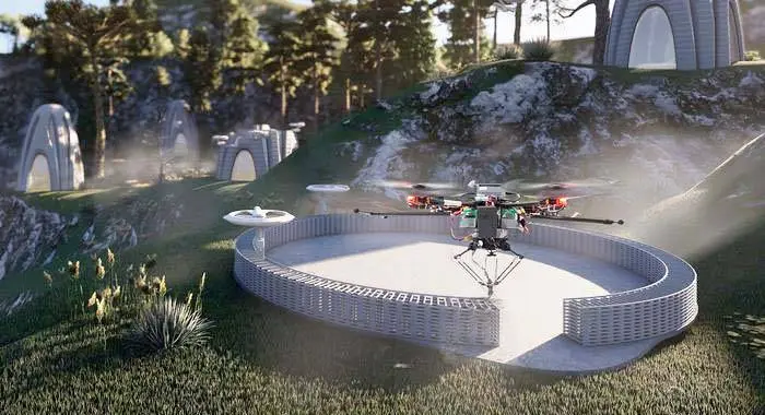 Drones equipados con impresoras 3D construyen en equipo como las abejas