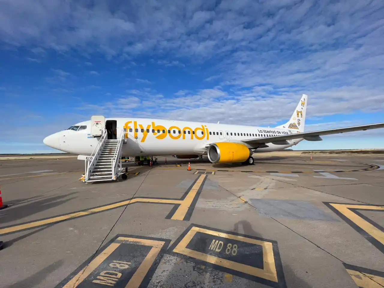 Flybondi ya vuela a Puerto Madryn