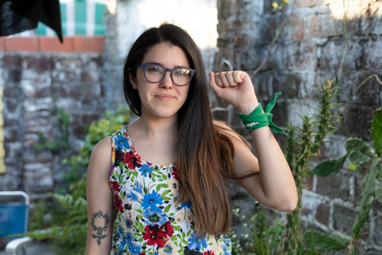 Micaela Ibarra, parte de la agrupación Feminismo Militante
