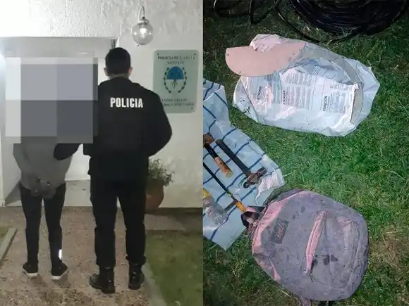 Peligro total en Rafaela: intentó robar cables de media tensión de la planta de la EPE y fue detenido por empleados