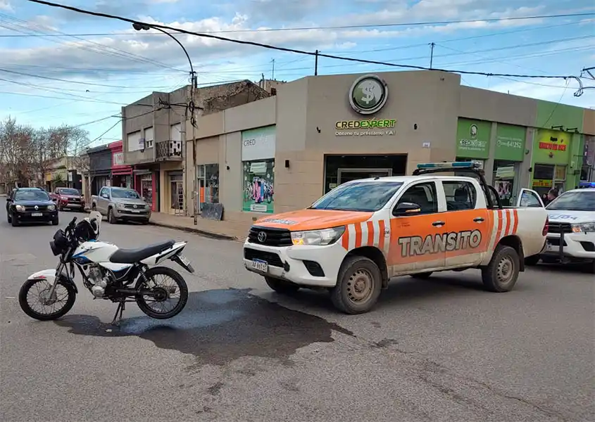 Accidente de tránsito en pleno centro
