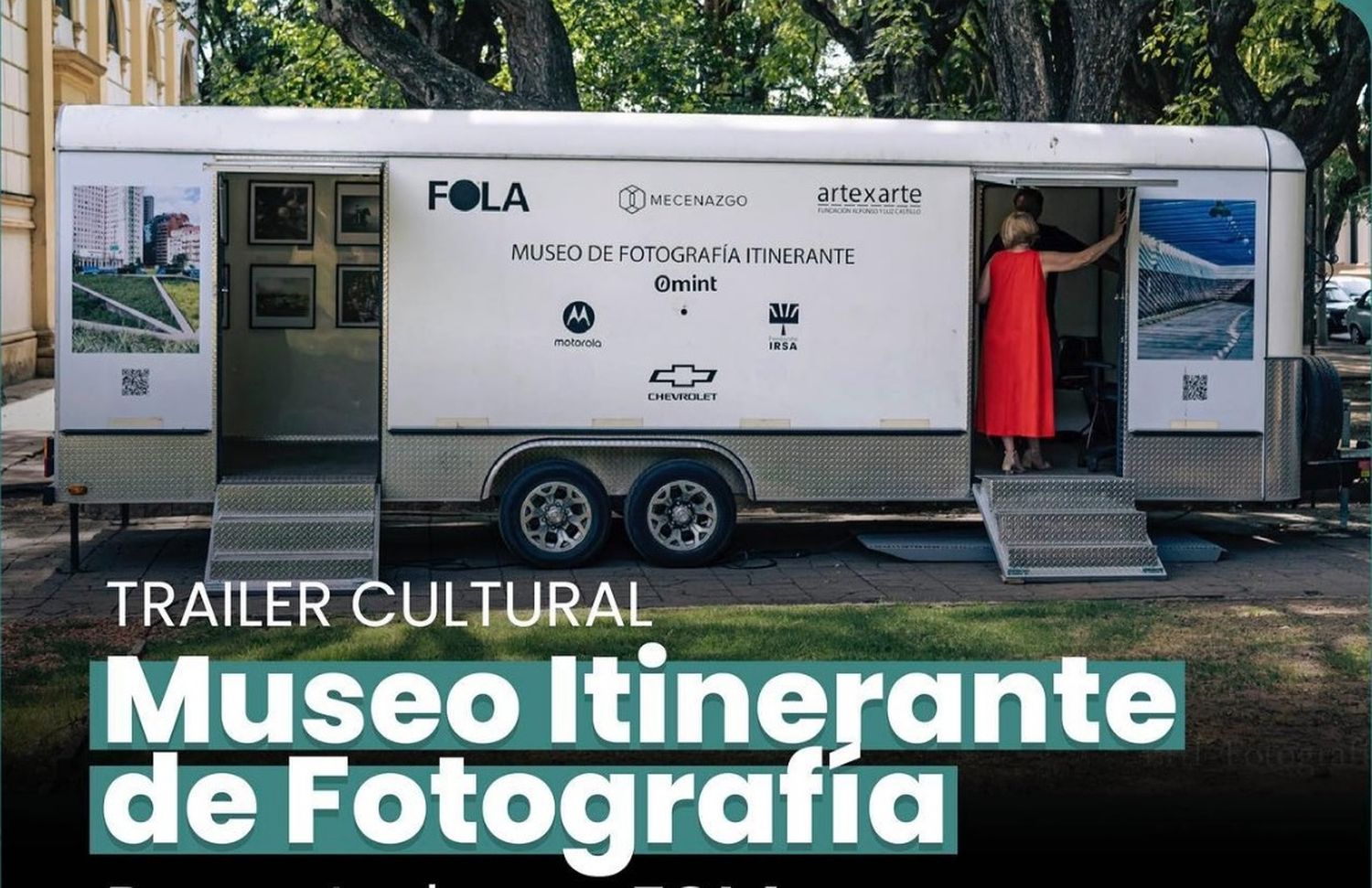 Llega a plaza San Martín de Venado Tuerto el Museo Itinerante de Fotografía