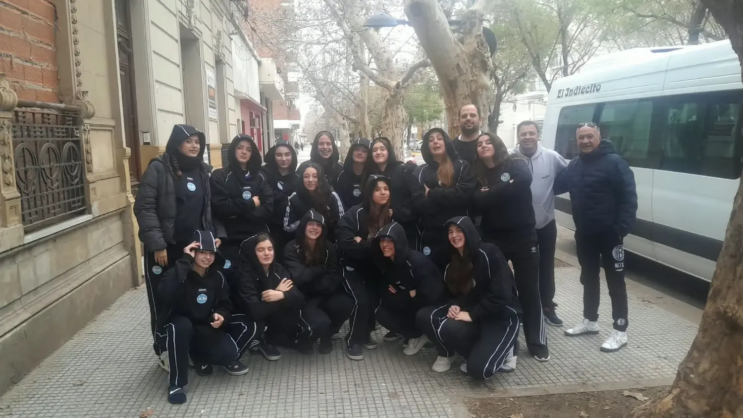 La delegación tresarroyense en su llegada a Chivilcoy