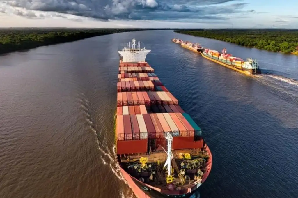 La Hidrovía concentra cerca del 80 % de las exportaciones argentinas.