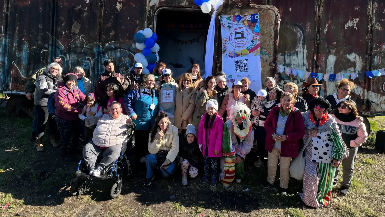 Vagón de la Red de Costureras Solidarias de Pilar
