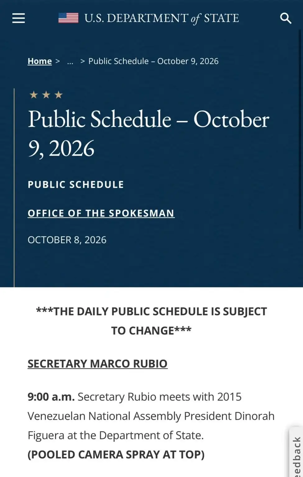 rubio agenda