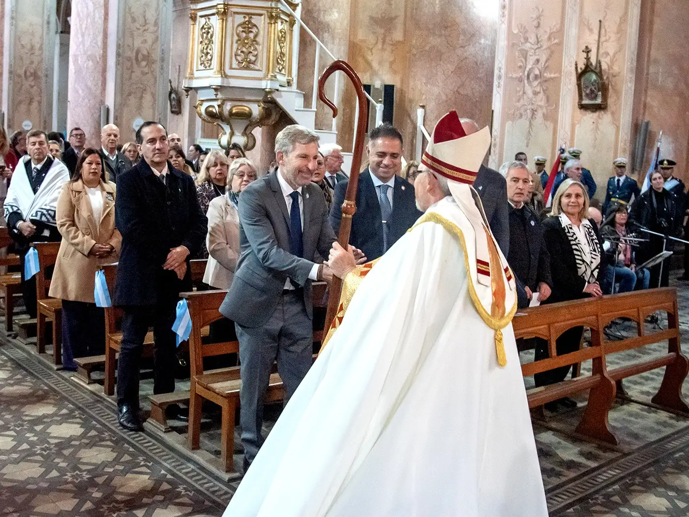 Davico junto a Frigerio participaron del Tedeum del 25 de Mayo en la Catedral