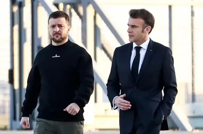 Volodimir Zelensky llegó a Francia este domingo para continuar su gira europea