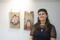 Malu López exhibe "Un puntal invisible" en el Banco Credicoop