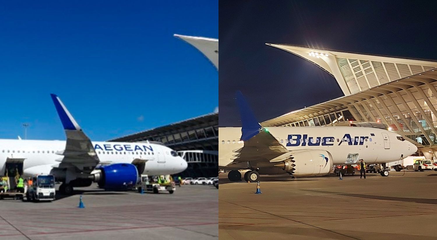 Aegean y Blue Air empezaron a volar a Bilbao