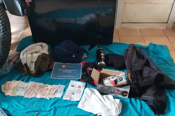 Robó diversas pertenencias y fue descubierto: terminó detenido