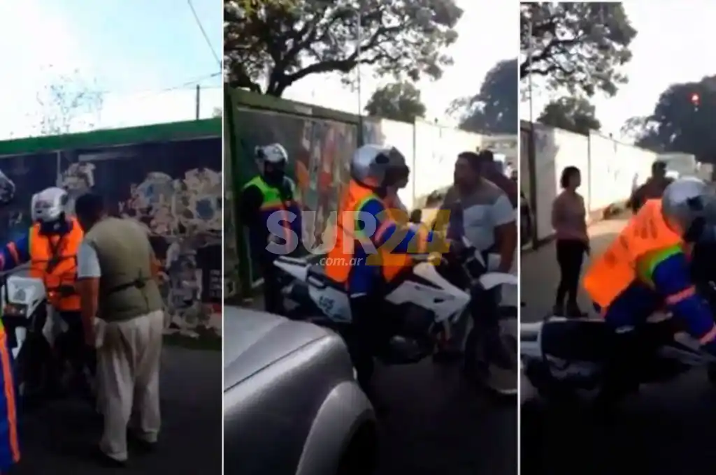 Golpeó a un inspector de tránsito porque multó a su hijo