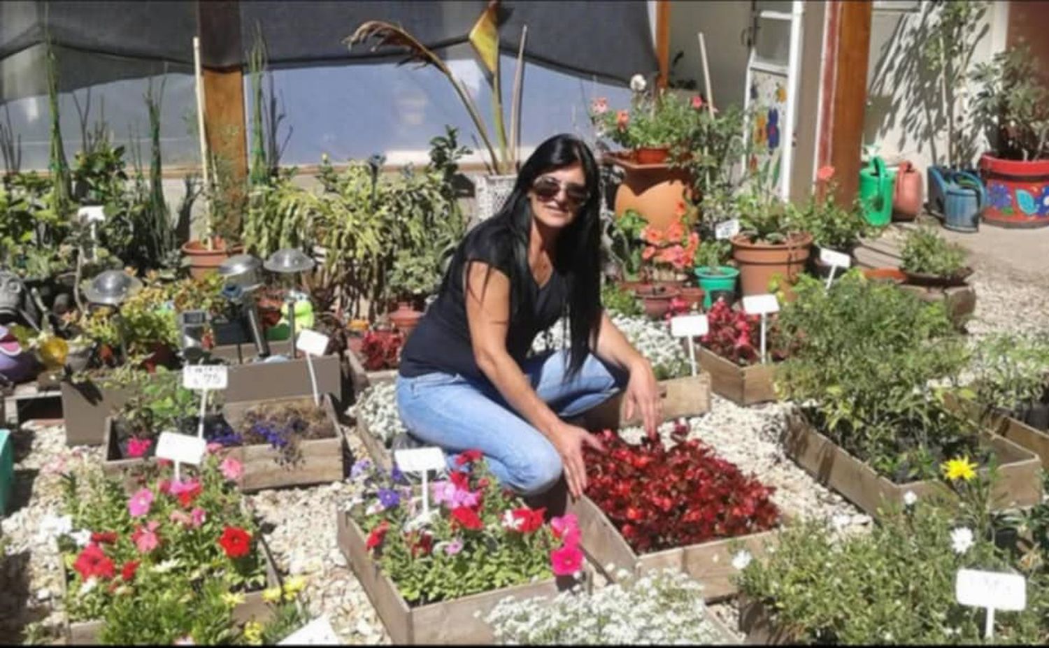 Marita Daniele. Expresó su amor por rodearse de las plantas y seguir el crecimiento
