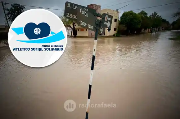 Atlético de Rafaela organiza una colecta solidaria para ayudar a los vecinos damnificados por la inundación de Vera